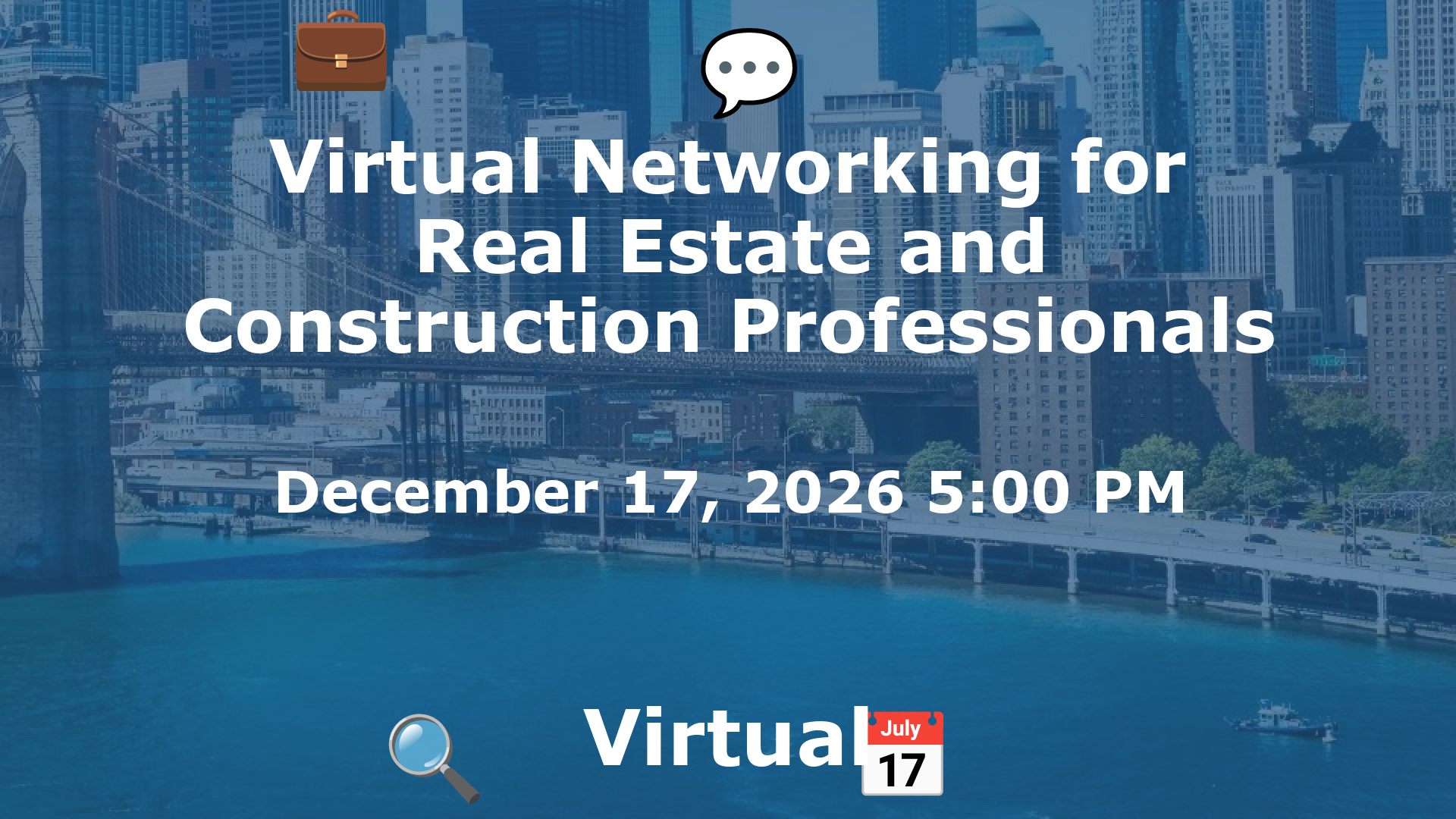 Virtual Networking for Real Estate and Construction Professionals event image
